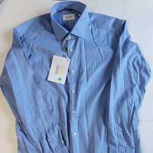 Tintoria Mattei Italian Dress Shirt New Large 17.5